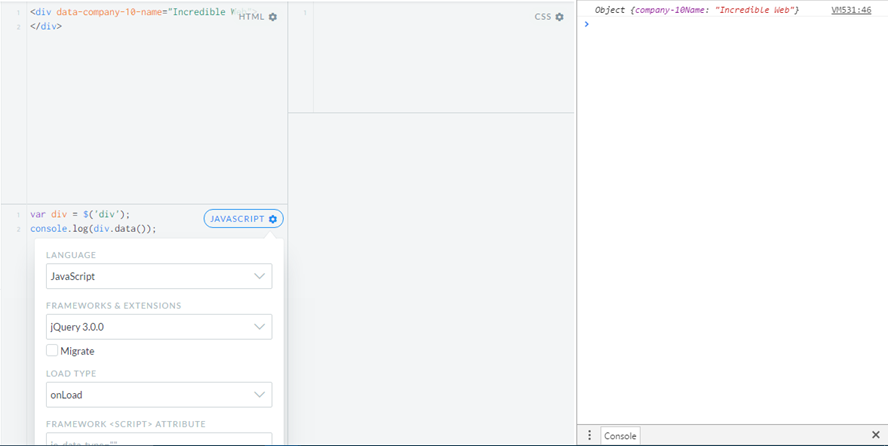 data method with jQuery 3